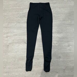 Black High Rise Footed Legging
